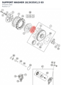 Diagram preview: SUPPORT WASHER 18,5X35X1,5  03 (47032017000)