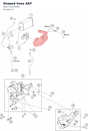 Diagram preview: Shaped hose AKF (A60715021090)