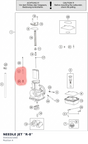 Diagram preview: NEEDLE JET ''R-8'' (55431021000)