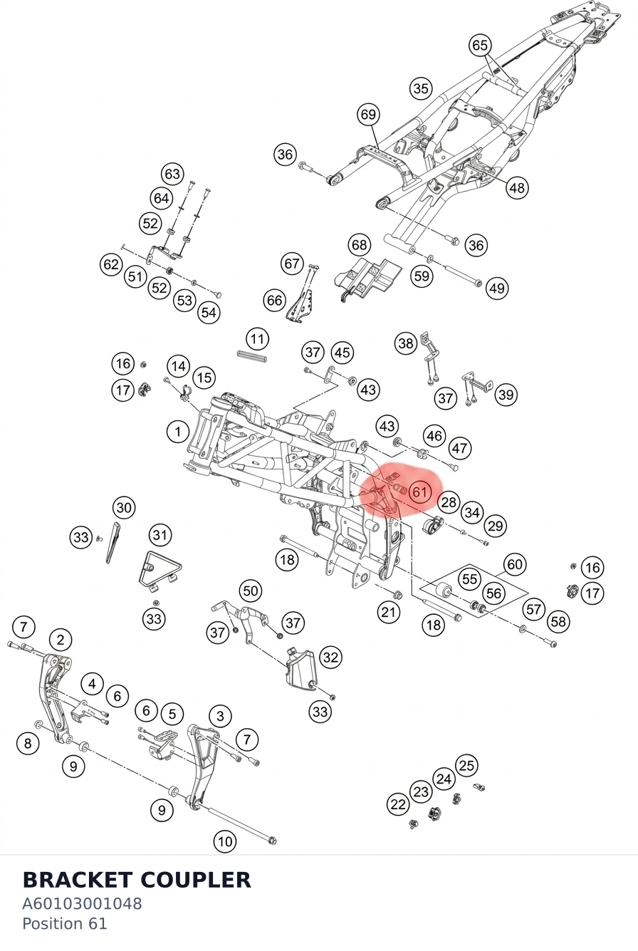 Diagram preview: BRACKET COUPLER (A60103001048)