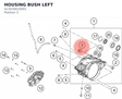 Diagram preview: HOUSING BUSH LEFT (A13030010001)