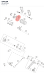 Diagram preview: SPACER (90134012002)