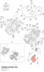Diagram preview: PINION COVER CPL. (69030060144)