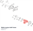 Diagram preview: Water pump shaft loose (A40035054150)