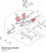 Diagram preview: Brake hose bracket (C90704142000)