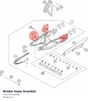 Diagram preview: Brake hose bracket (C90704142000)