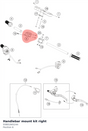 Diagram preview: Handlebar mount kit right (93801845244)