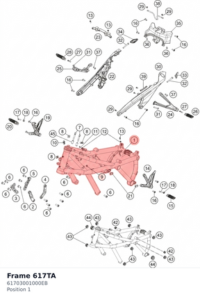 Diagram preview: Frame 617TA (61703001000EB)