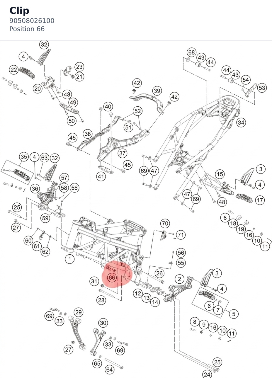 Diagram preview: Clip (90508026100)