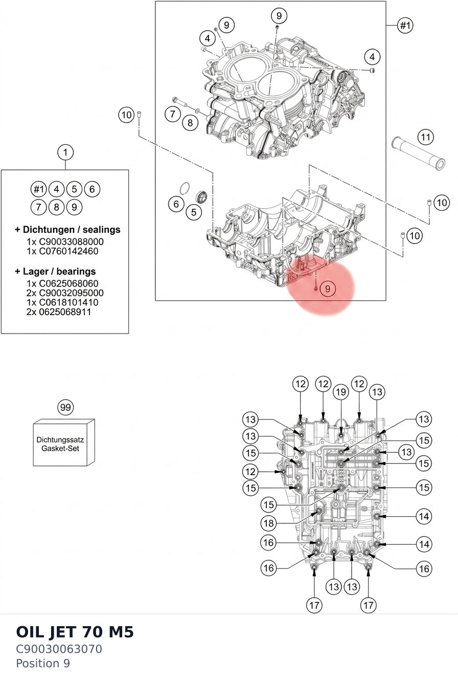 Diagram preview: OIL JET 70 M5 (C90030063070)