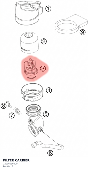Diagram preview: FILTER CARRIER (72006016000)