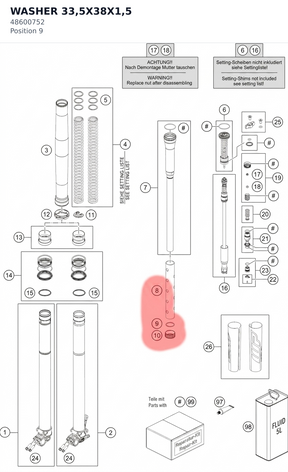 Diagram preview: WASHER 33,5X38X1,5 (48600752)