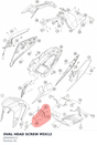 Diagram preview: OVAL HEAD SCREW M5X12 (J005050121)