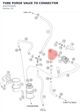 Diagram preview: TUBE PURGE VALVE TO CONNECTOR (90207016002)