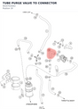 Diagram preview: TUBE PURGE VALVE TO CONNECTOR (90207016002)