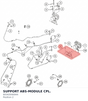 Diagram preview: SUPPORT ABS-MODULE CPL. (60342040044)