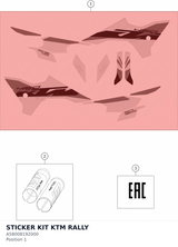 Diagram preview: STICKER KIT KTM RALLY (A58008192000)