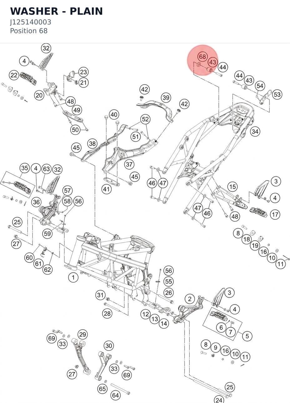 Diagram preview: WASHER - PLAIN (J125140003)