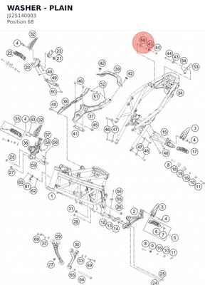 Diagram preview: WASHER - PLAIN (J125140003)
