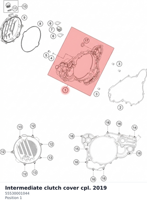 Diagram preview: Intermediate clutch cover cpl. 2019 (55530001044)
