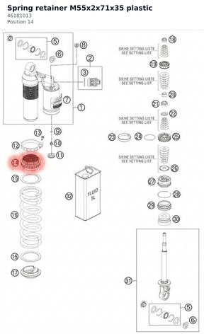 Diagram preview: Spring retainer M55x2x71x35 plastic (46181013)