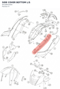 Diagram preview: SIDE COVER BOTTOM L/S (90108043000)