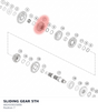 Diagram preview: SLIDING GEAR 5TH (A62433015000)