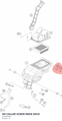 Diagram preview: HH COLLAR SCREW M6X8  SW10 (J025060086)
