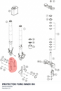Diagram preview: PROTECTOR FORK INNER RH (94501093000)