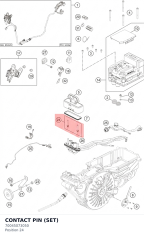 Diagram preview: CONTACT PIN (SET) (70045073050)