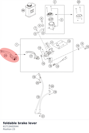 Diagram preview: foldable brake lever (61713A02044)