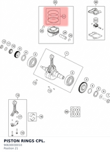 Diagram preview: PISTON RINGS CPL. (90630030010)