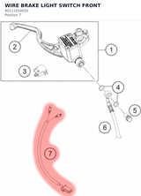 Diagram preview: WIRE BRAKE LIGHT SWITCH FRONT (90111050050)