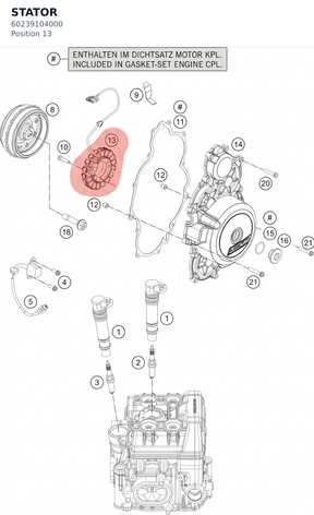 Diagram preview: STATOR (60239104000)