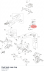 Diagram preview: Fuel tank cap ring (61907009000)