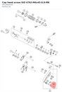 Diagram preview: Cap head screw ISO 4762-M6x45-8.8-MK (0912060453S)