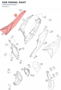 Diagram preview: SIDE FAIRING, RIGHT (A46006004000EBA)