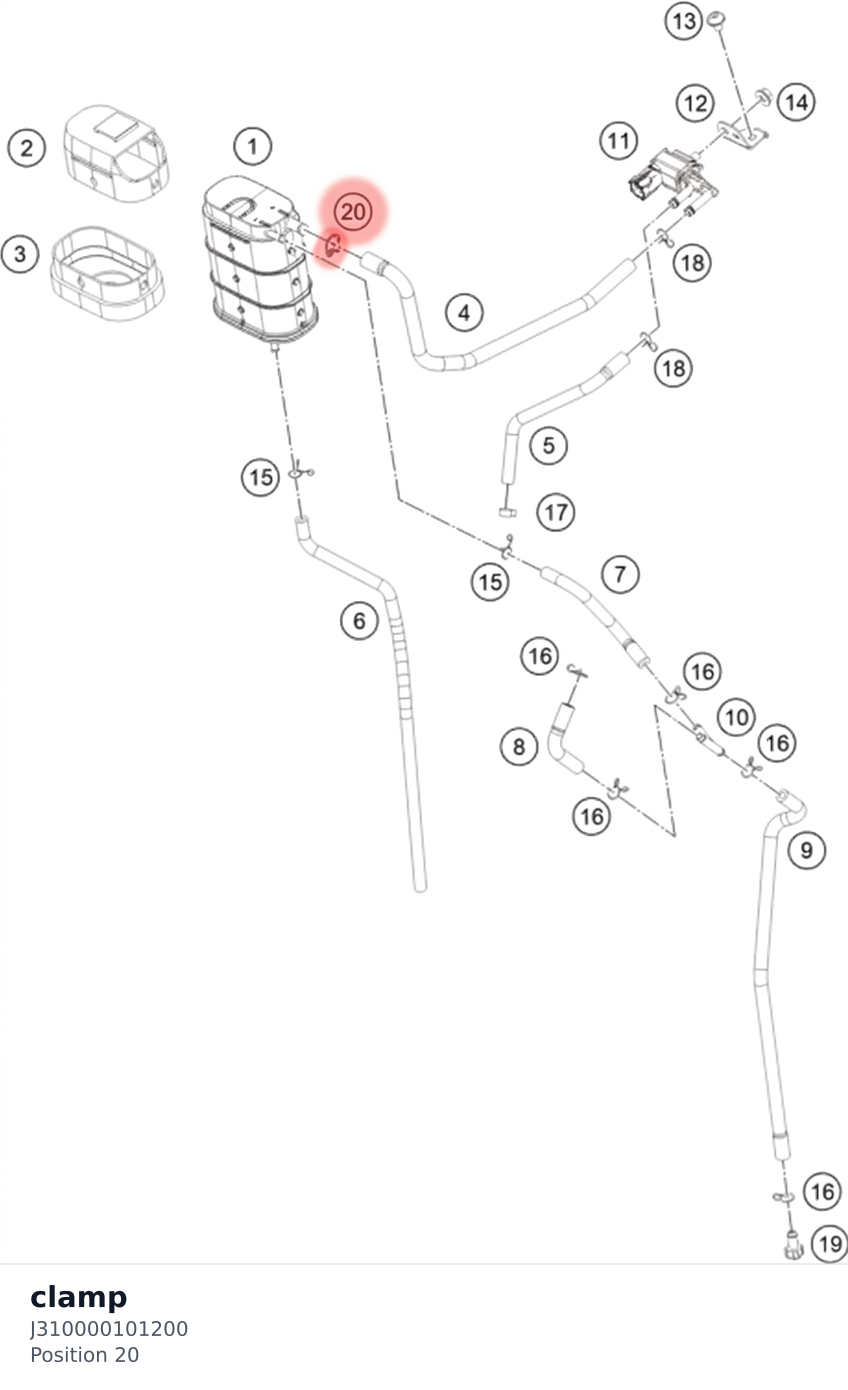 Diagram preview: clamp (J310000101200)