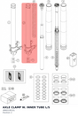 Diagram preview: AXLE CLAMP W. INNER TUBE L/S (48601081S1)