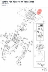 Diagram preview: SCREW FOR PLASTIC PT K50X14T25 (0081250141)
