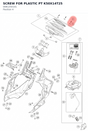 Diagram preview: SCREW FOR PLASTIC PT K50X14T25 (0081250141)