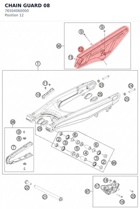 Diagram preview: CHAIN GUARD                 08 (76504060000)