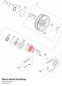 Diagram preview: Rear wheel bushing (96310013000)
