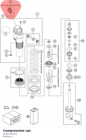 Diagram preview: Compression cpl. (50181101S33)