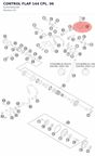Diagram preview: CONTROL FLAP 144 CPL. 06 (51537020144)