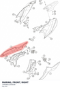 Diagram preview: FAIRING, FRONT, RIGHT (76908061000EBB)