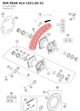 Diagram preview: RIM REAR AL4 14X1,60-32 (47110070000)