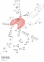 Diagram preview: Fuel tank (95807013100HC)