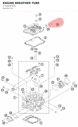 Diagram preview: ENGINE BREATHER TUBE (77538087000)