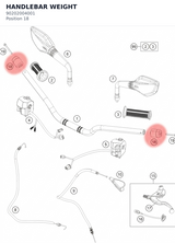 Diagram preview: HANDLEBAR WEIGHT (90202004001)